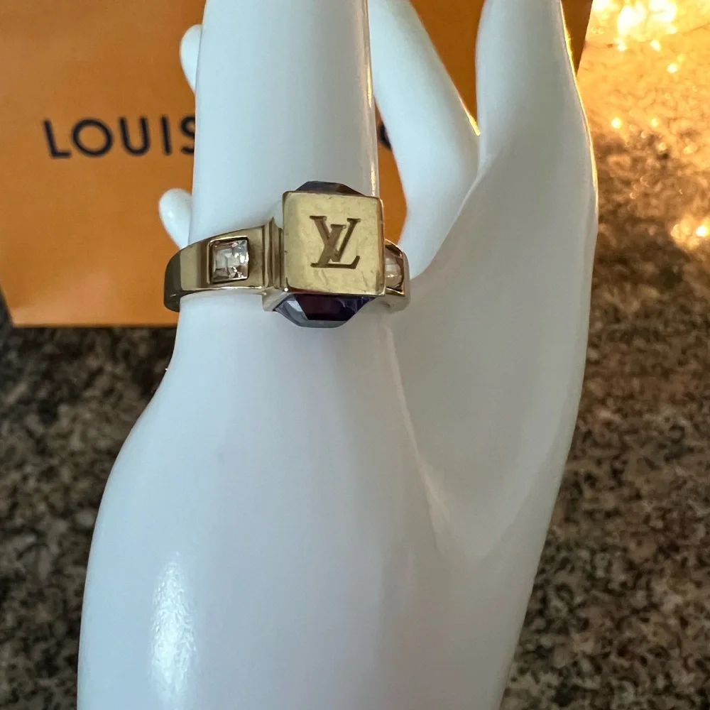 Louis Vuitton Crystal Gamble Ring